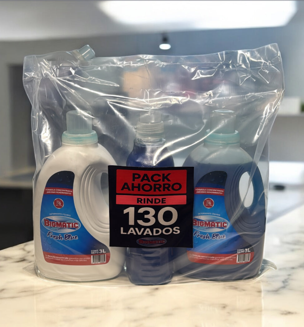 Pack Ahorro Bigmatic 8 LITROS Rinde 130 lavados