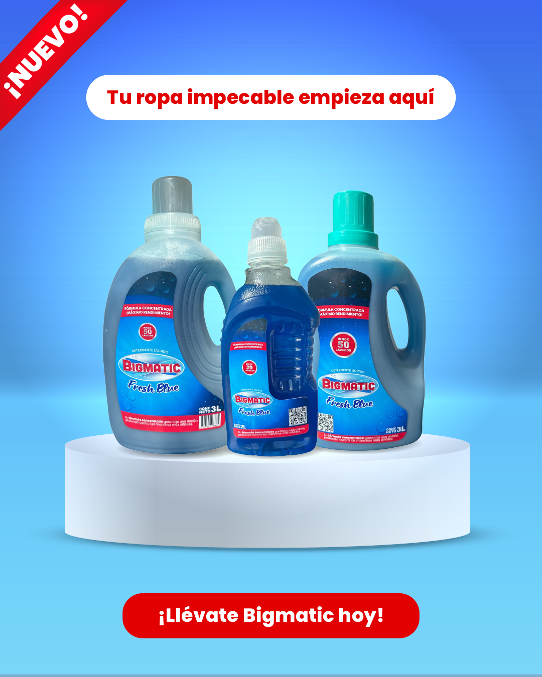Pack Ahorro Bigmatic 8 LITROS Rinde 130 lavados