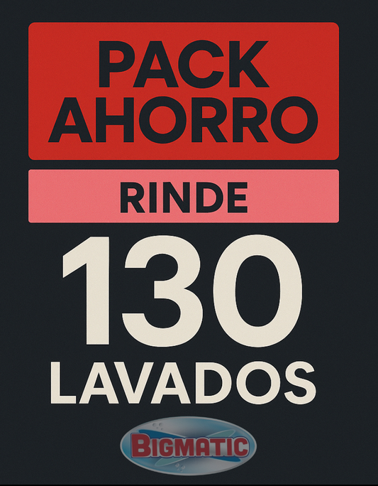 Pack Ahorro Bigmatic 8 LITROS Rinde 130 lavados